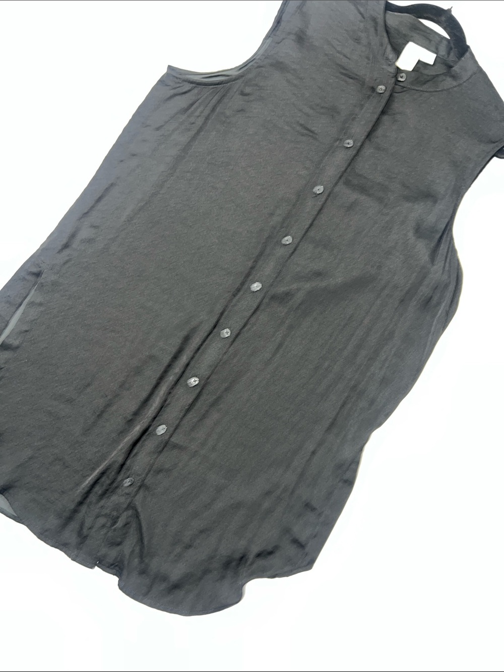 Joie Black Sleeveless Button-Front Tunic Womens XS